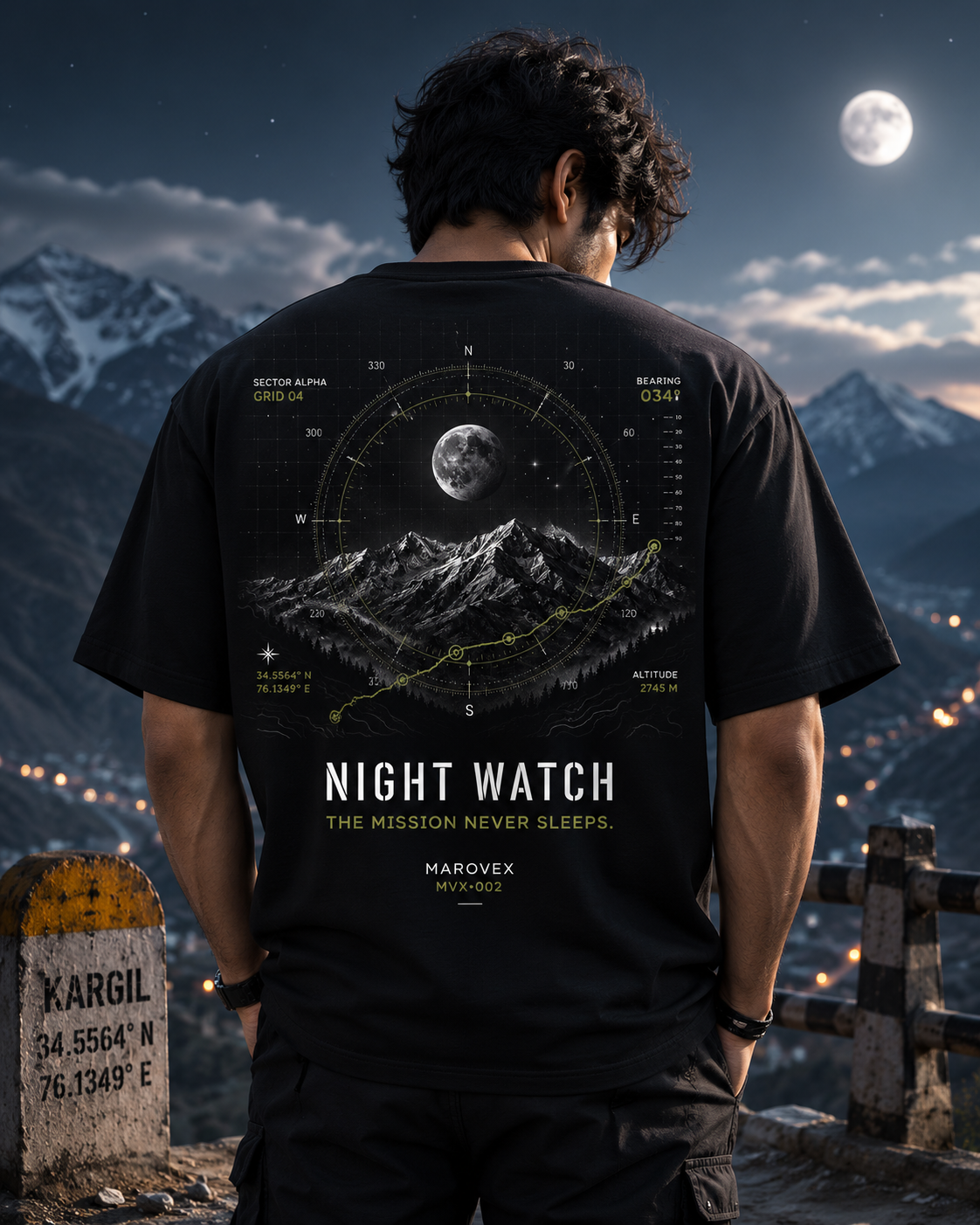 NIGHT WATCH™ Oversized Terry Tee | MVX•002 | MAROVEX